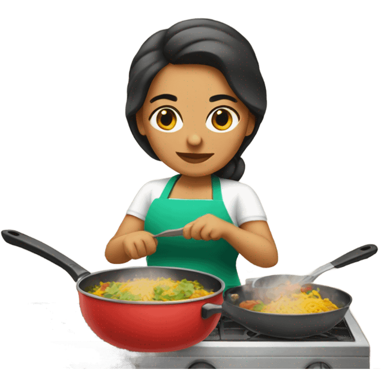 Mexican mom cooking emoji