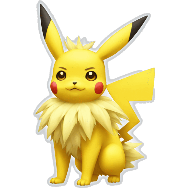 Pikachu-Jolteon full body emoji