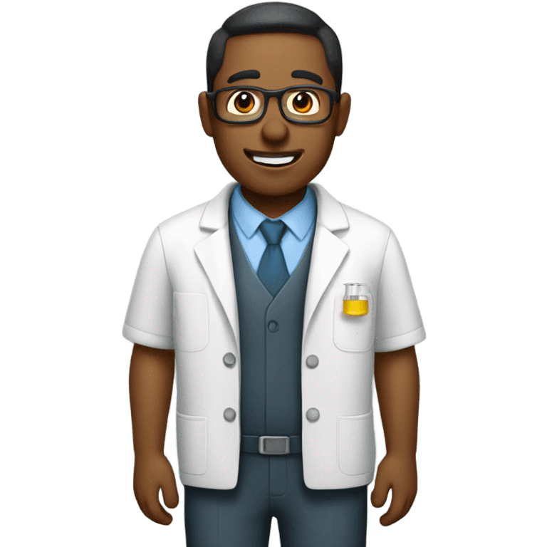 A laboratory salesman emoji