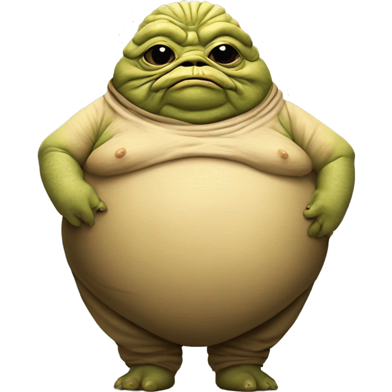 Jabba the Hutt from Star Wars full body without legs emoji