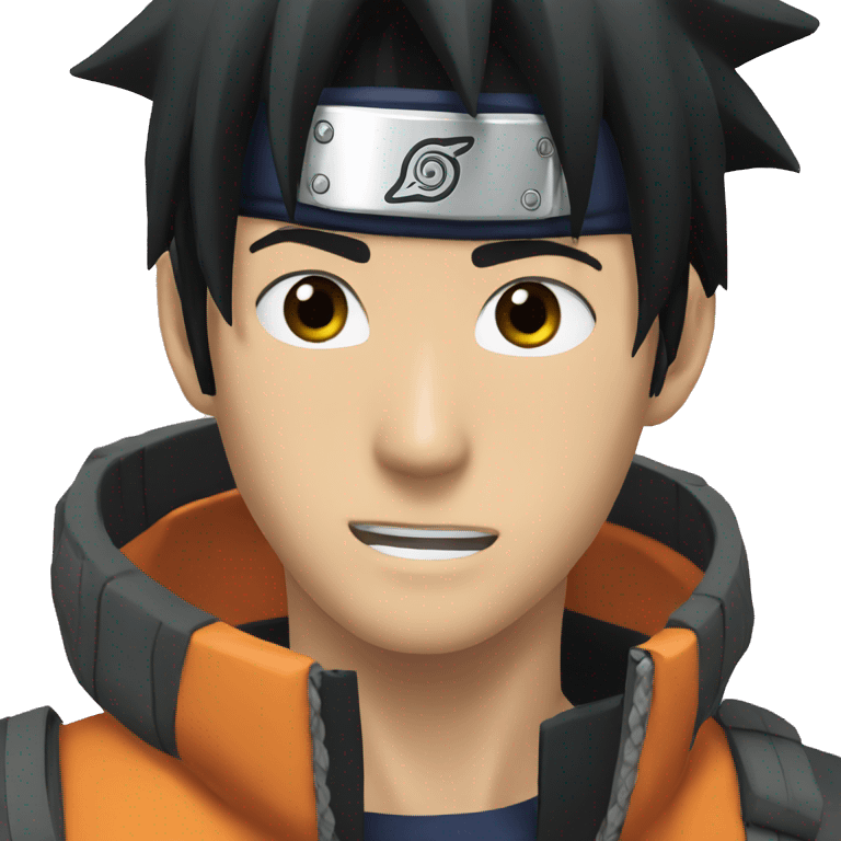 Naruto black hair emoji