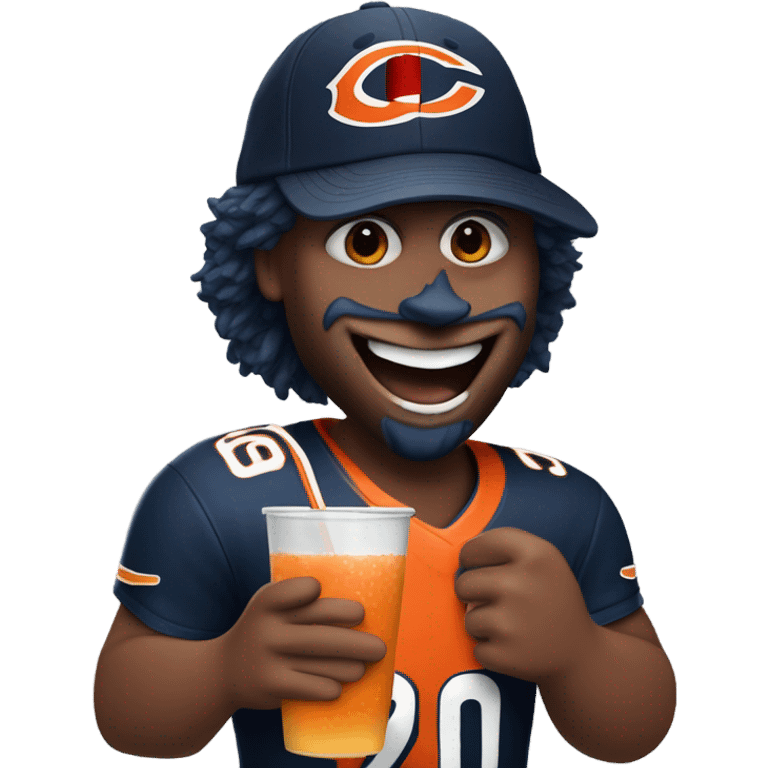 Chicago bears fan drunk emoji