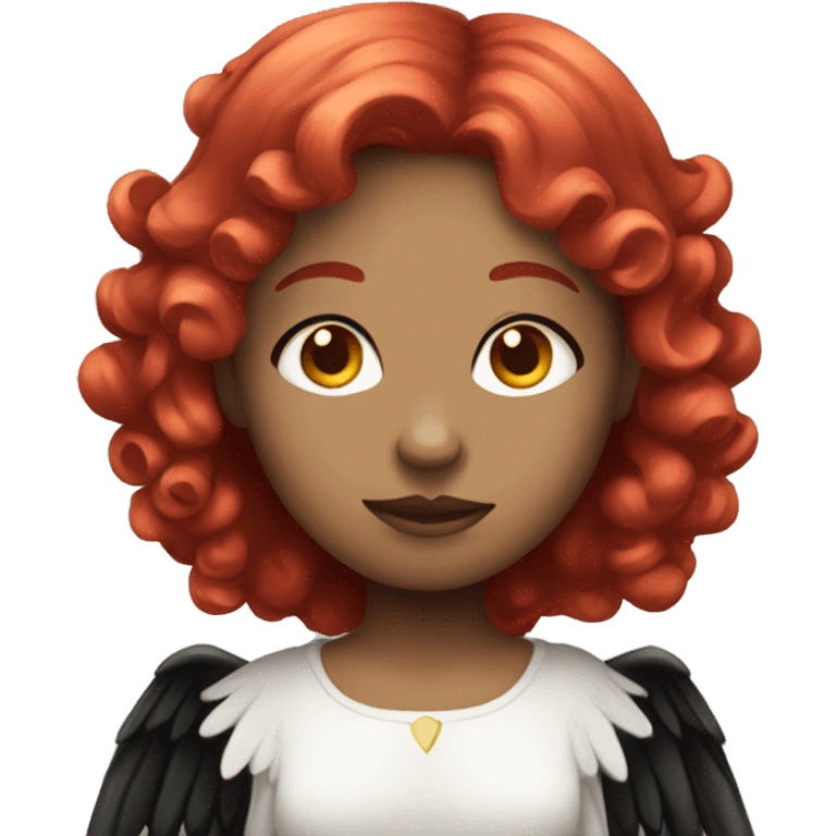 Gothic Angel with red hair emoji