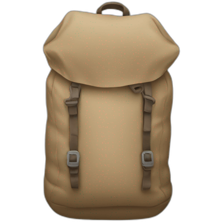 inside of an empty backpack emoji