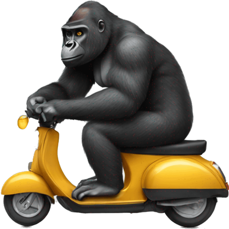 gorilla on a scooter emoji