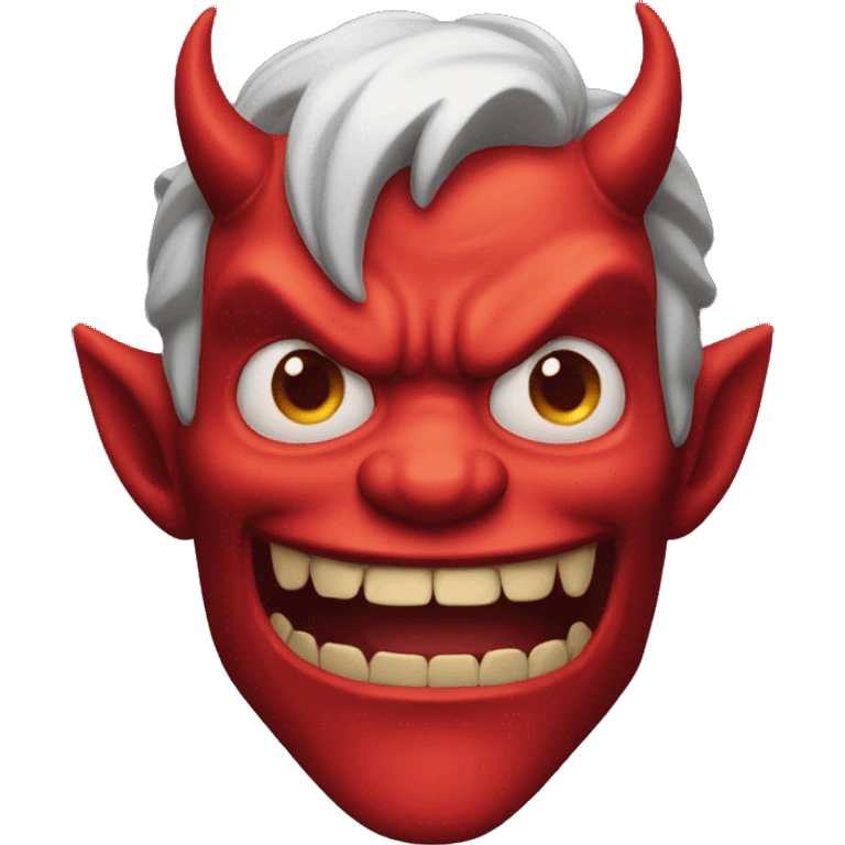 devil says "hhh" emoji