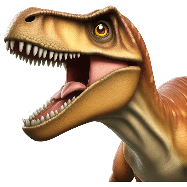 T rex he attacca un brachiosauro emoji