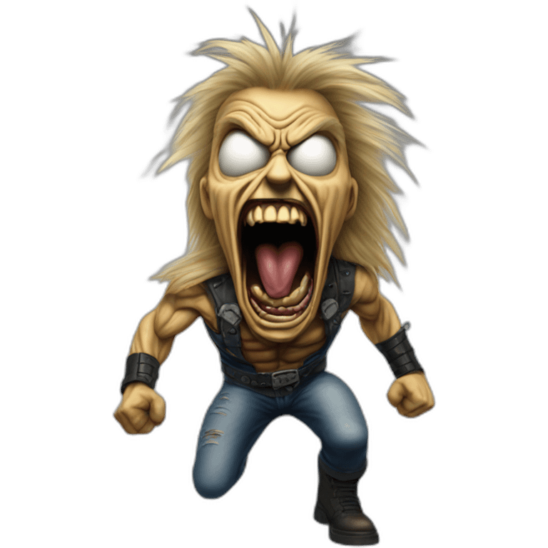 Screaming Eddie from Iron Maiden emoji