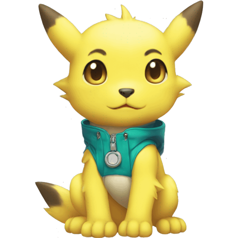 Cute cool Digimon-Pokémon-animal full body emoji