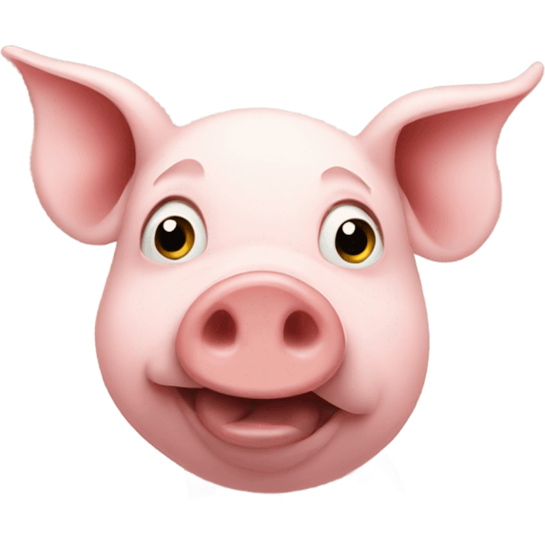 A pig emoji