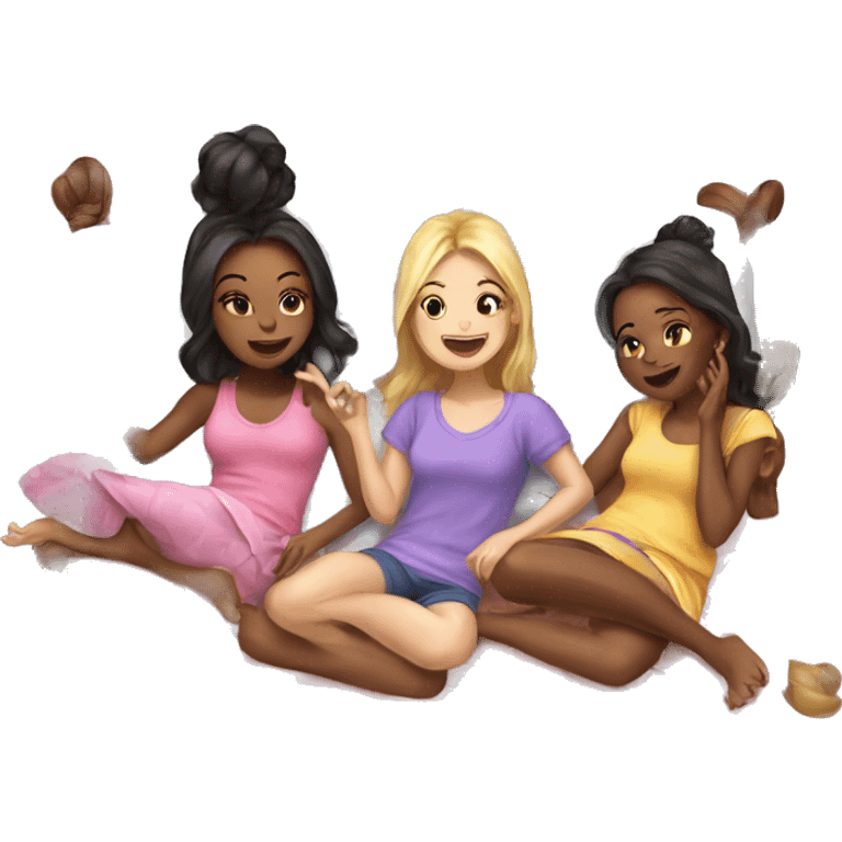 sleepover girls party emoji