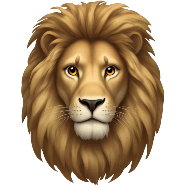 Majestic Male African Lion with full mane emoji