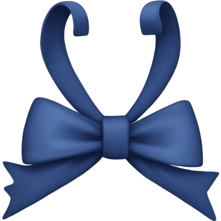 One singular indigo bow emoji