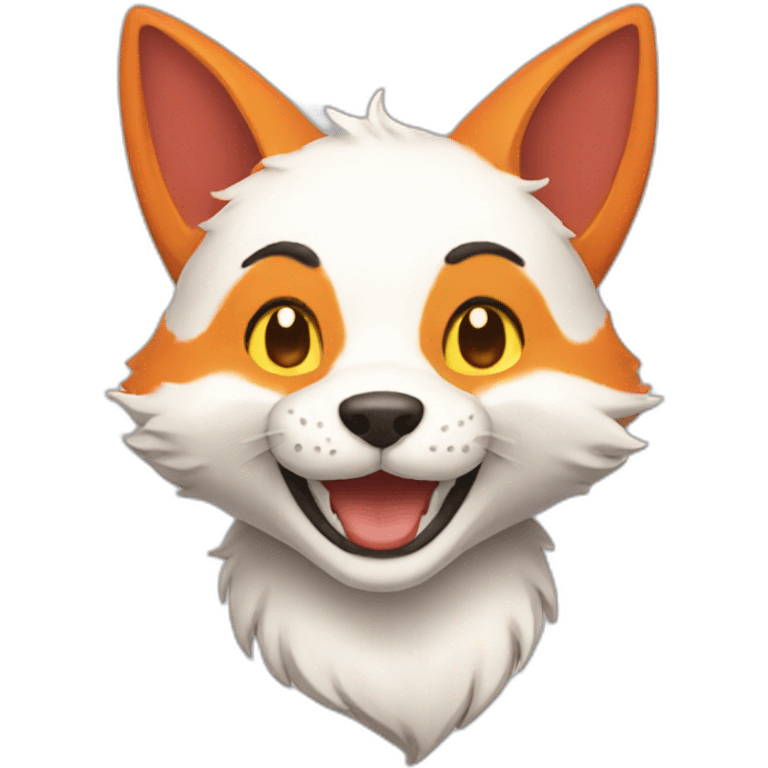 happy kitsune emoji