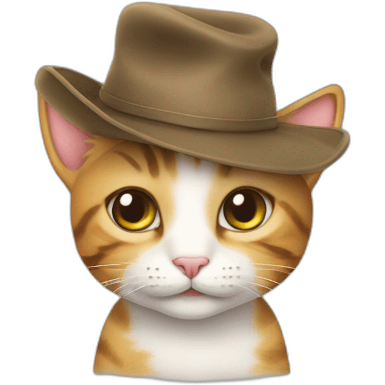 CUTE CAT WIH HAT emoji