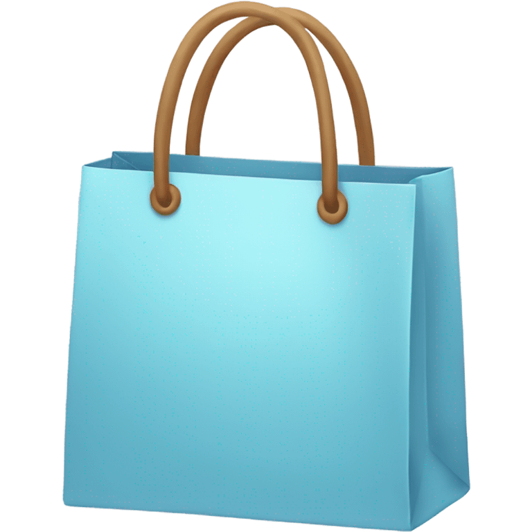 Light blue shopping bag emoji