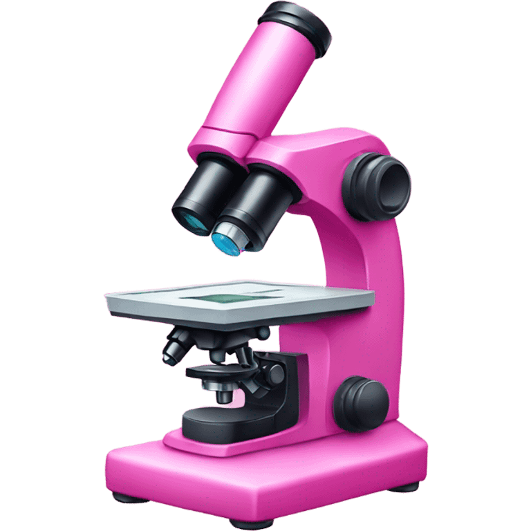 Pink microscope emoji