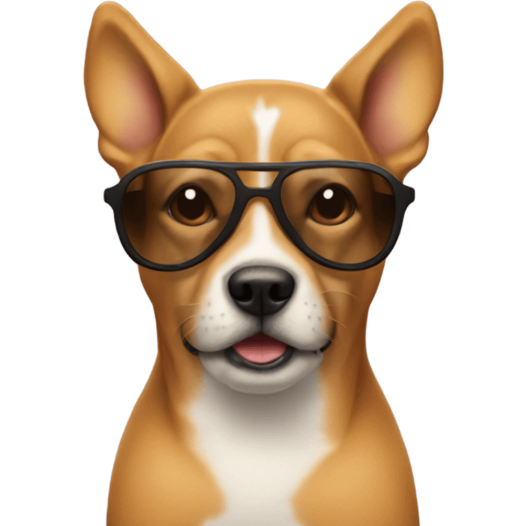 Dog with sunglasses  emoji