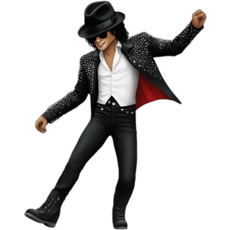 Michael Jackson make the moonwalk emoji