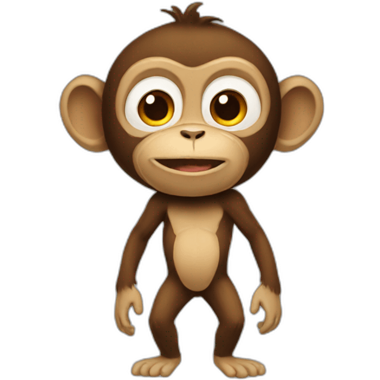 Monkey transformation emoji