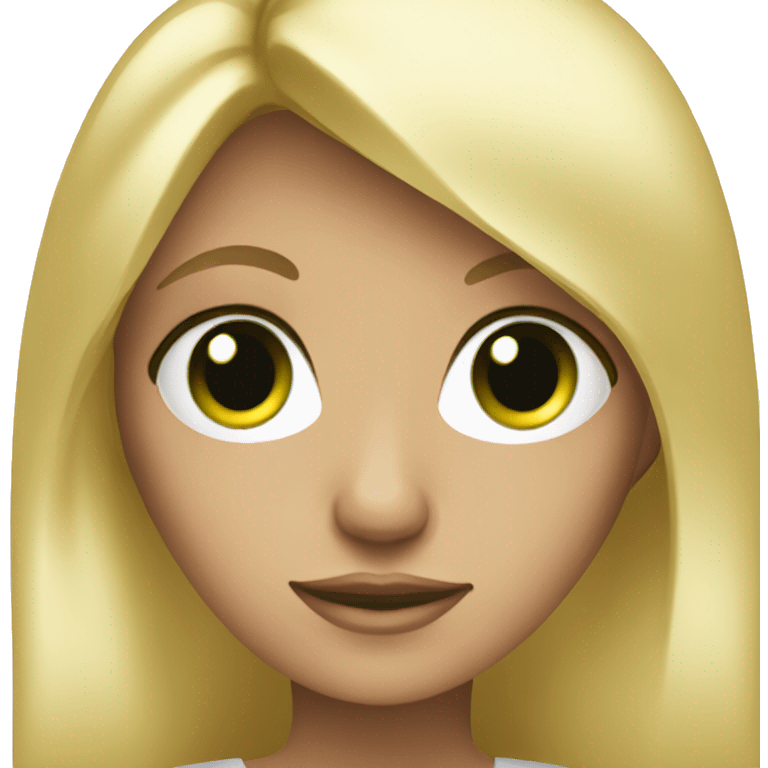 blond girl with laptop green eyes  emoji