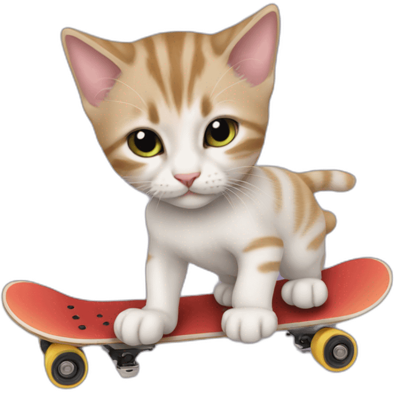 Skater Kitten dj emoji