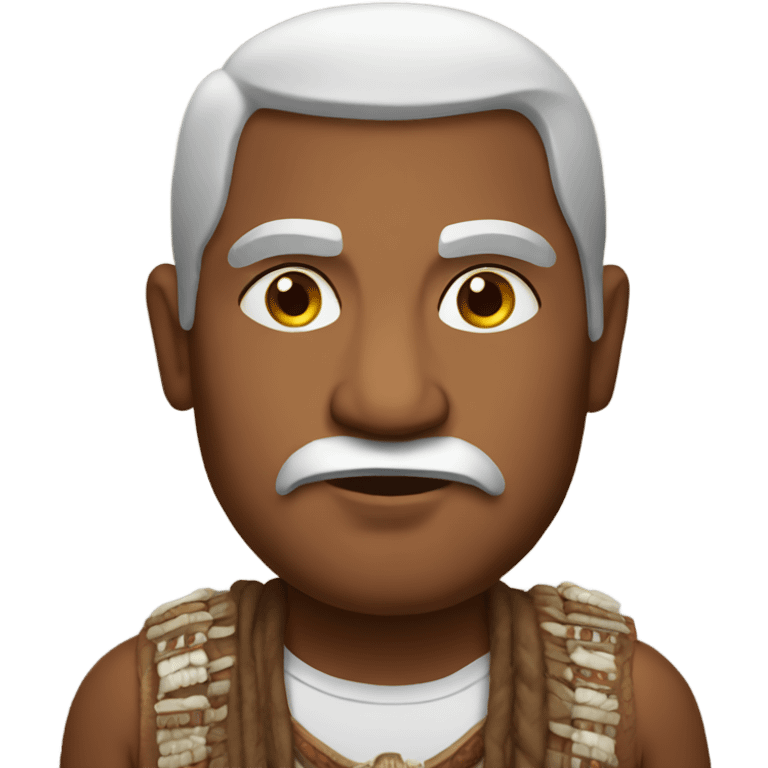 Heavy indian man emoji