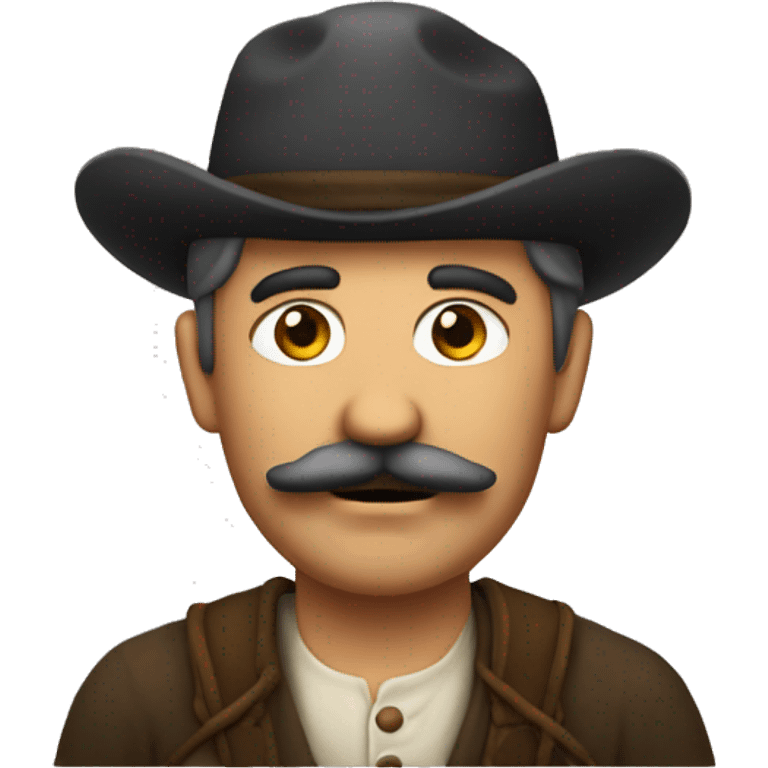 Peasant with a handlebar moustache emoji