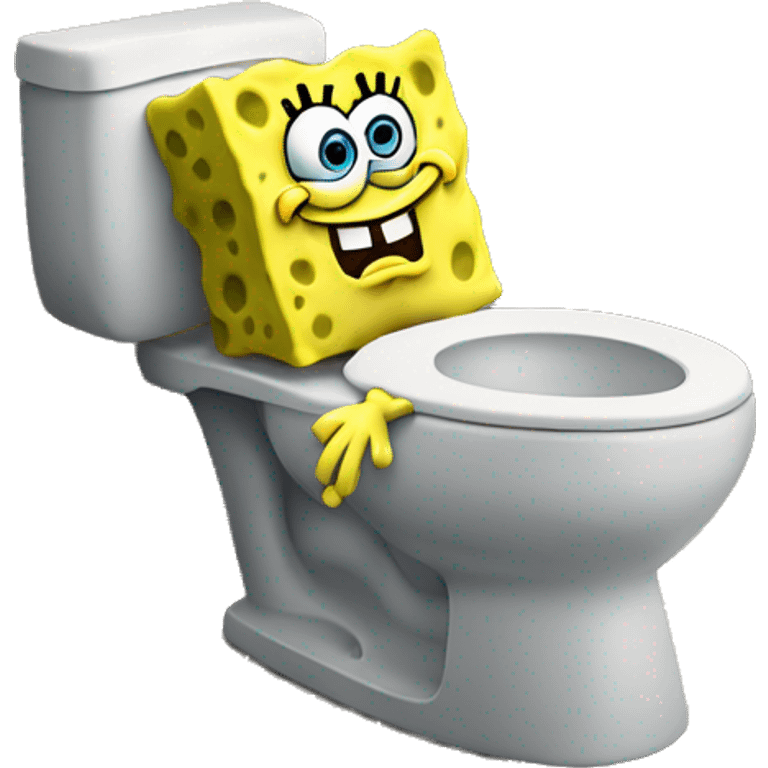 SpongeBob on the toilet emoji