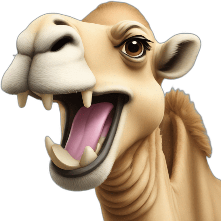 laughing camel emoji