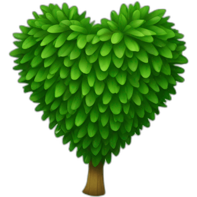 Pine green heart emoji