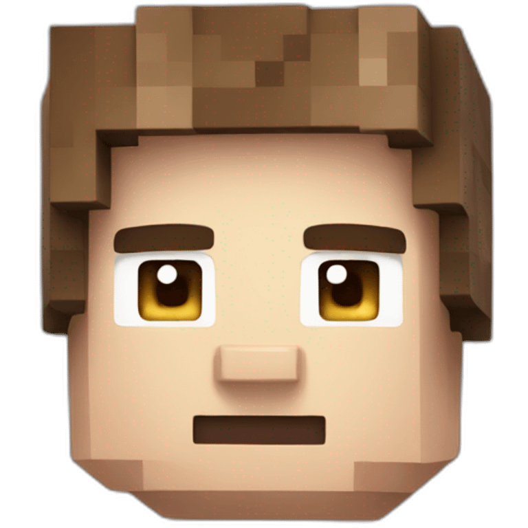 Minecraft steve emoji