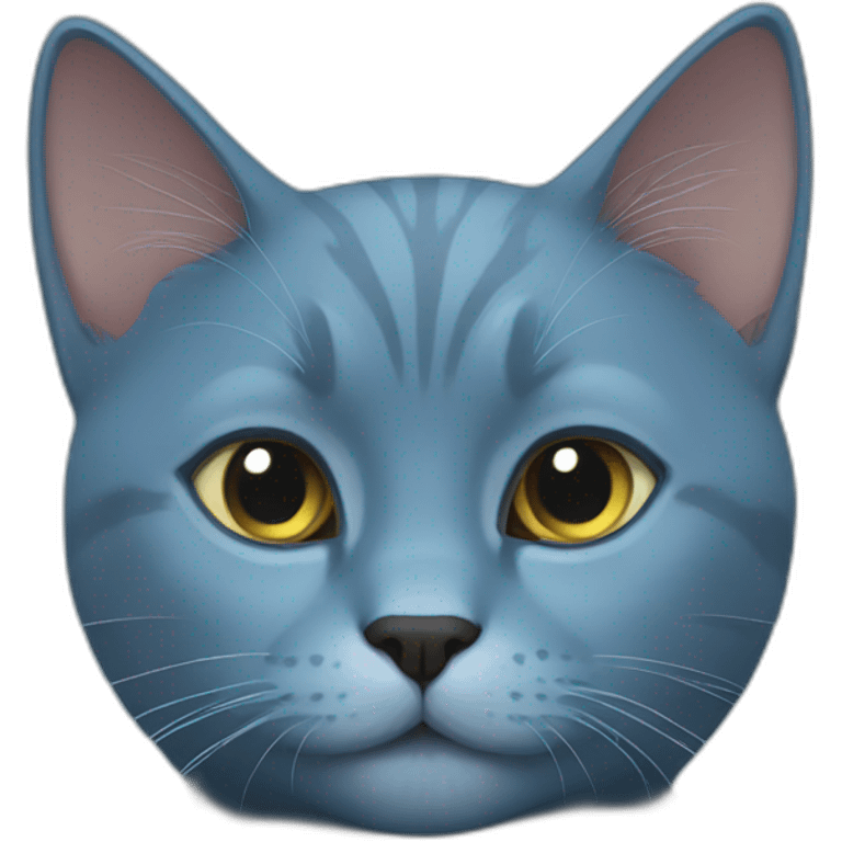 Blue russian cat emoji