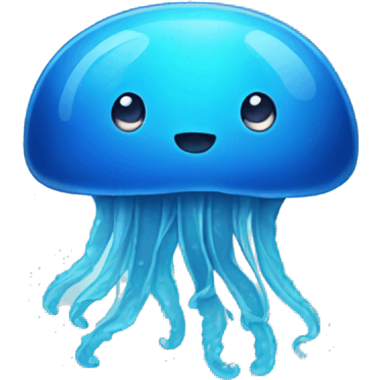 Blue jellyfish emoji