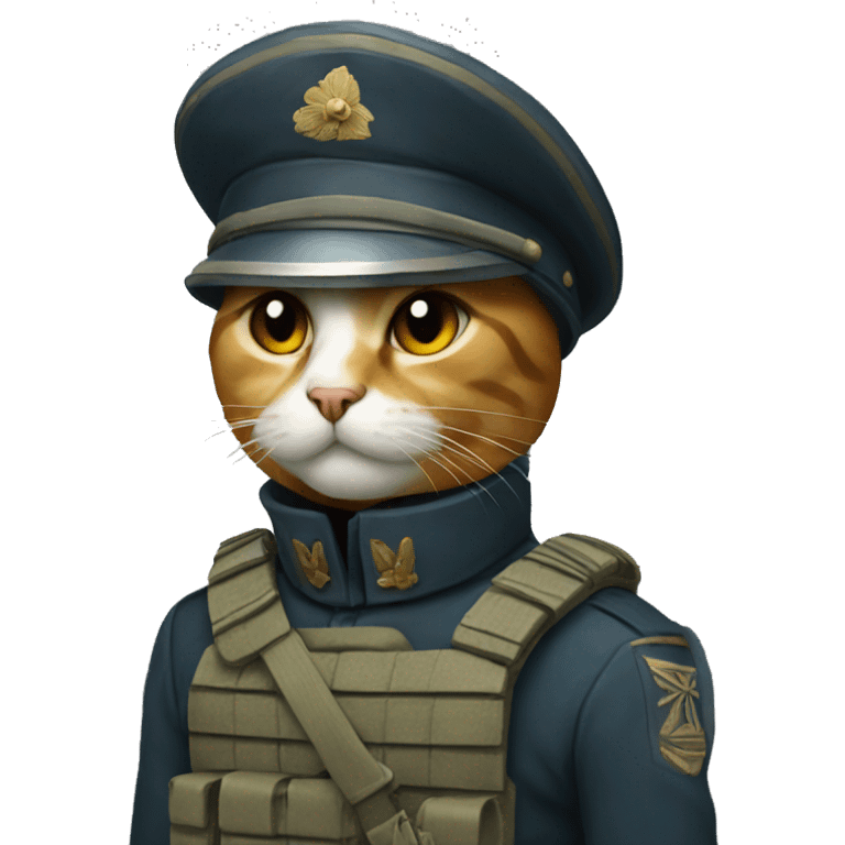 cat soldier emoji