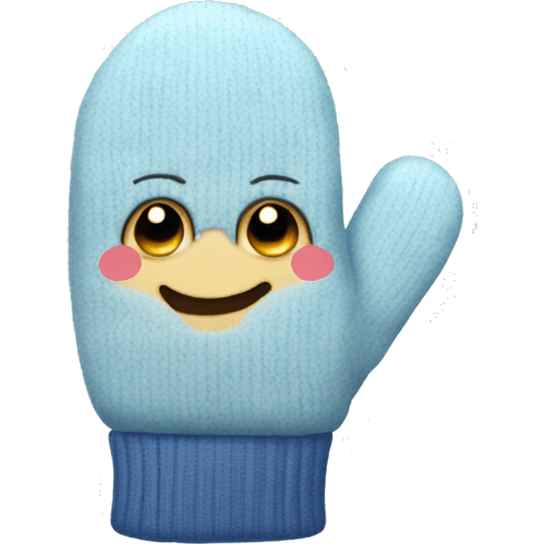 Cute mittens emoji