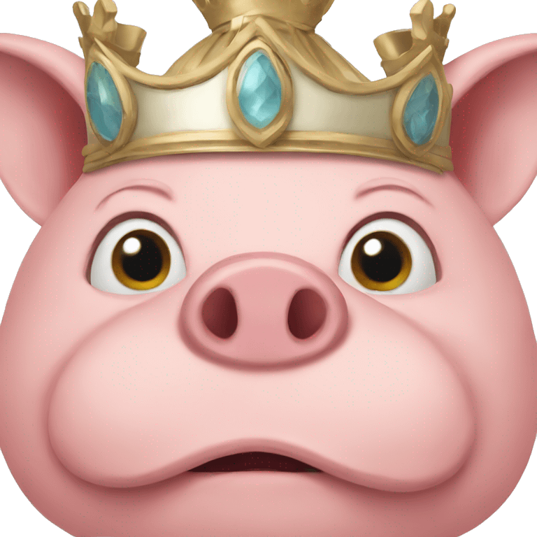 Pig queen emoji