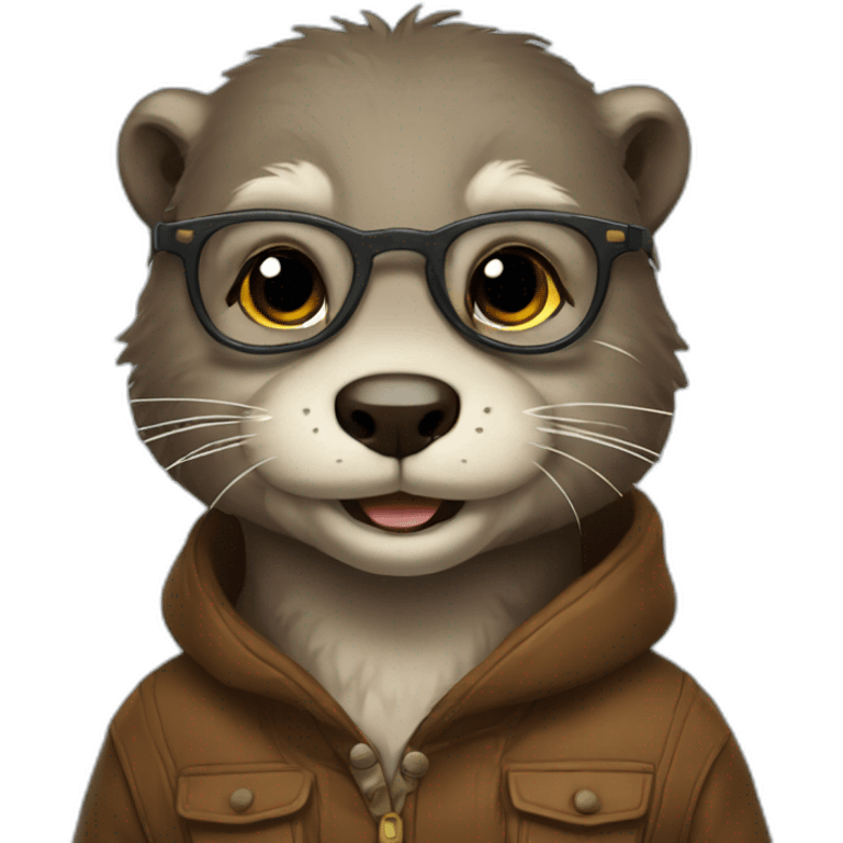 nerdy otter simple arylw emoji