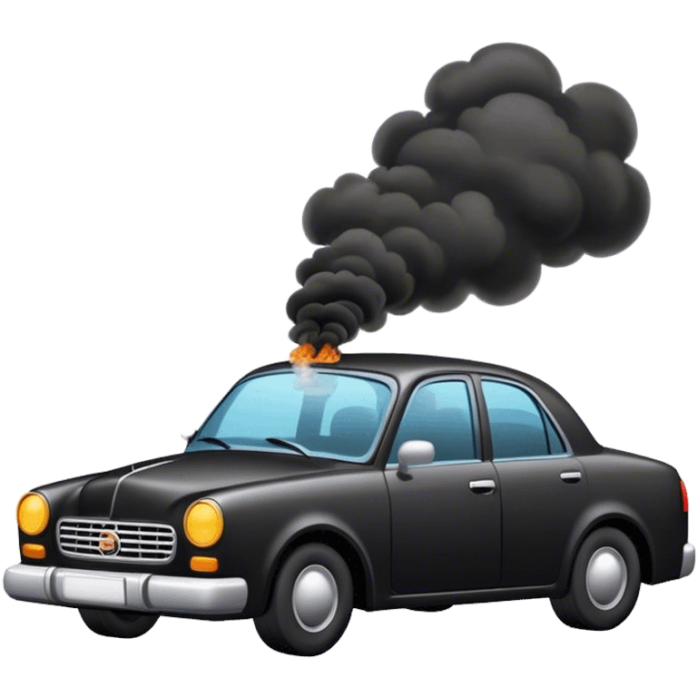 Car smoking emoji