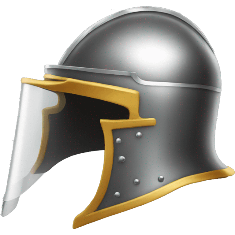 knight helmet with visor emoji