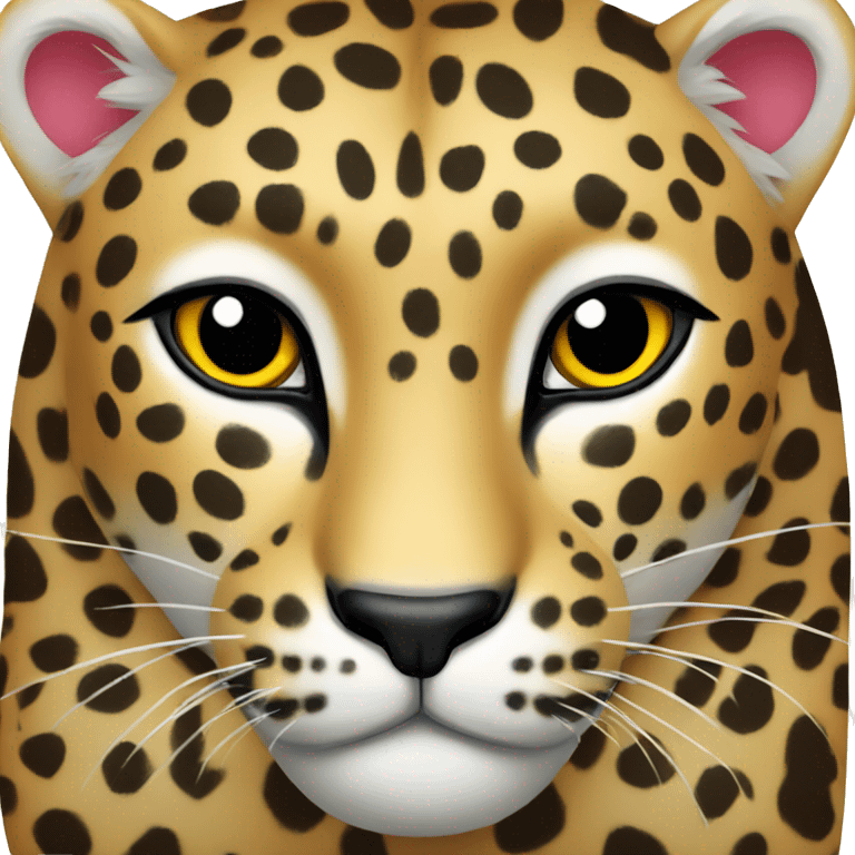 Leopard heart emoji