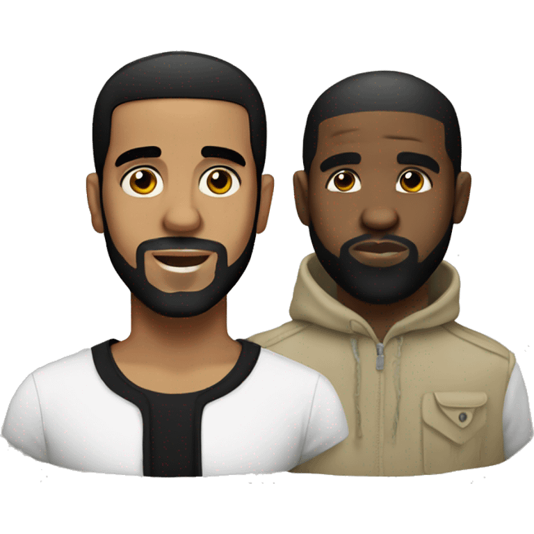 black man and drake emoji