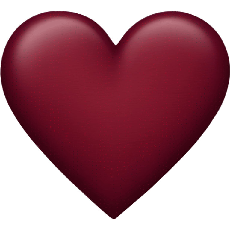 burgundy heart emoji