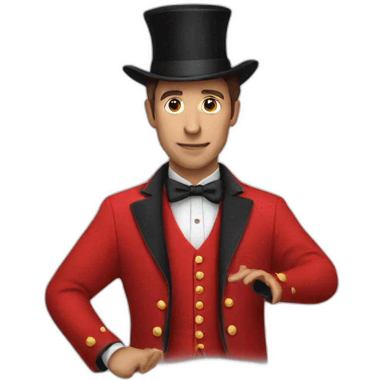 Magician with red jacket emoji