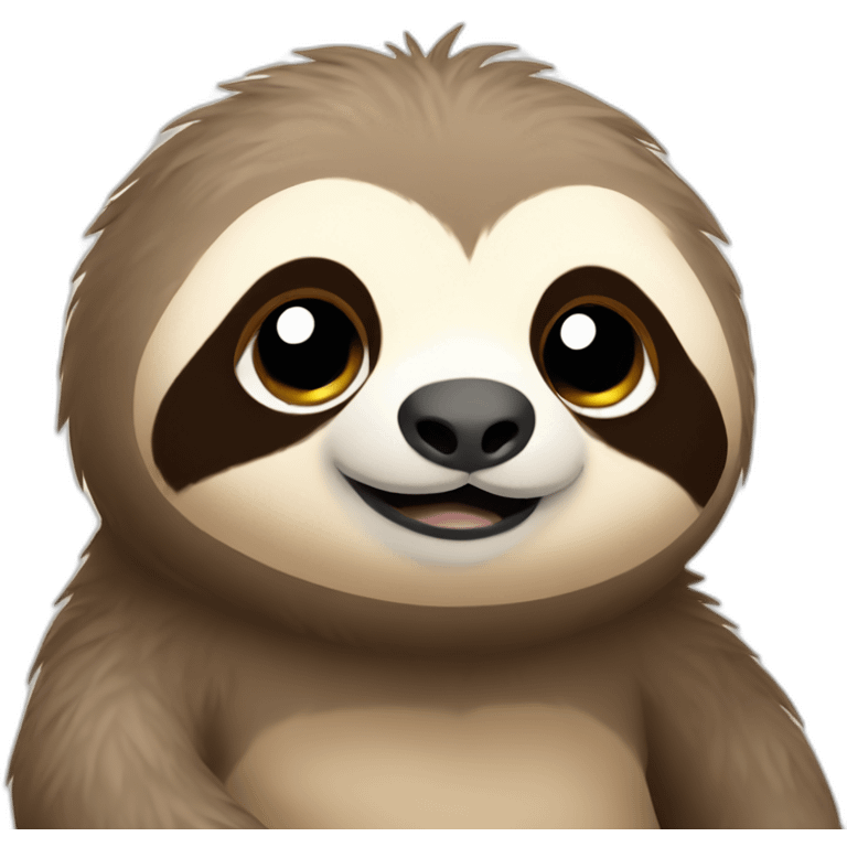 Cute little chubby Sloth emoji