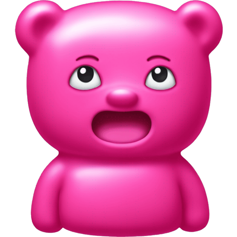 Pink gummy bear y2k emoji