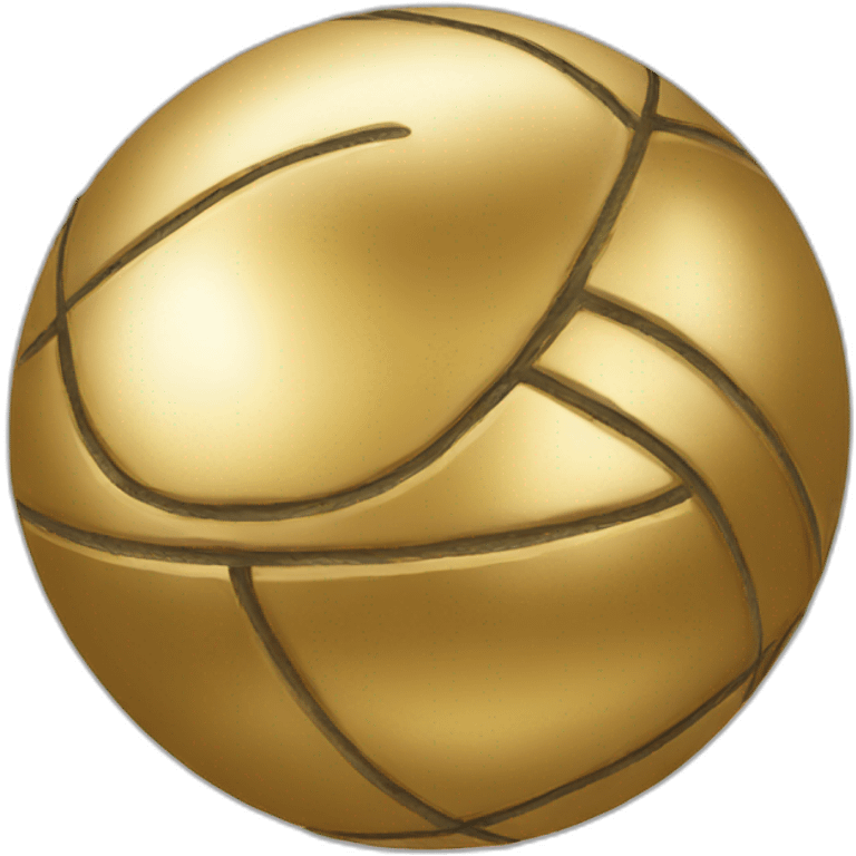 Gold ball emoji