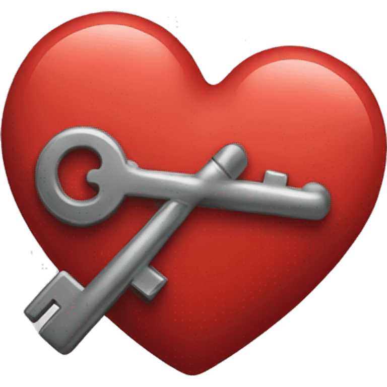 Heart with key emoji