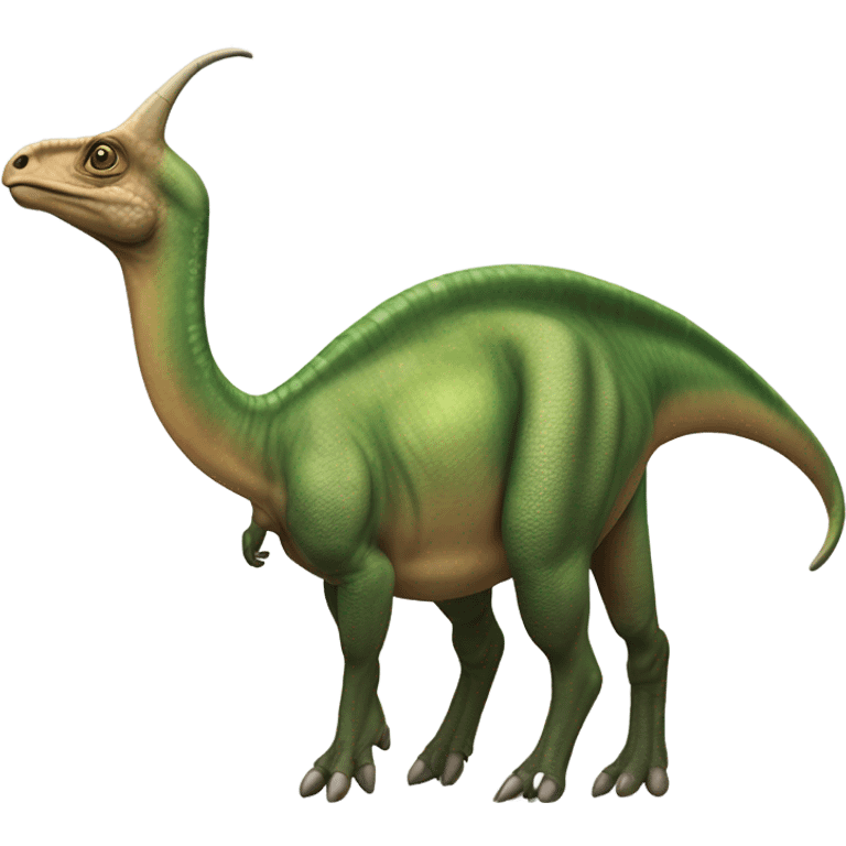 highly realistic Parasaurolophus  emoji