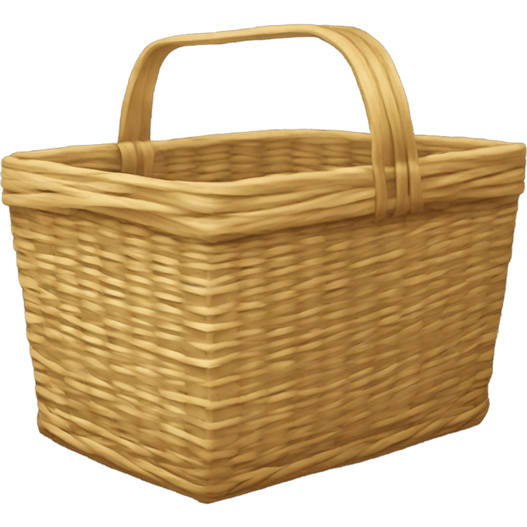 Straw basket holding gas tank emoji